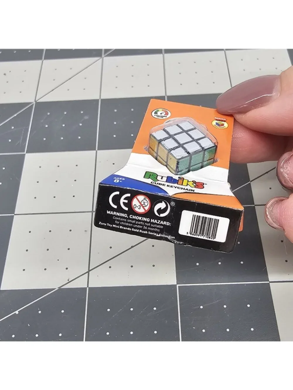 ZURU Mini Brands Toy Series Mini Rubik's Cube Keychain Miniature Collectible